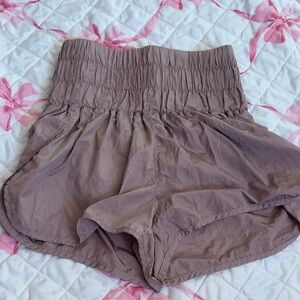 For Love And Lemons High Waist Taupe Shorts